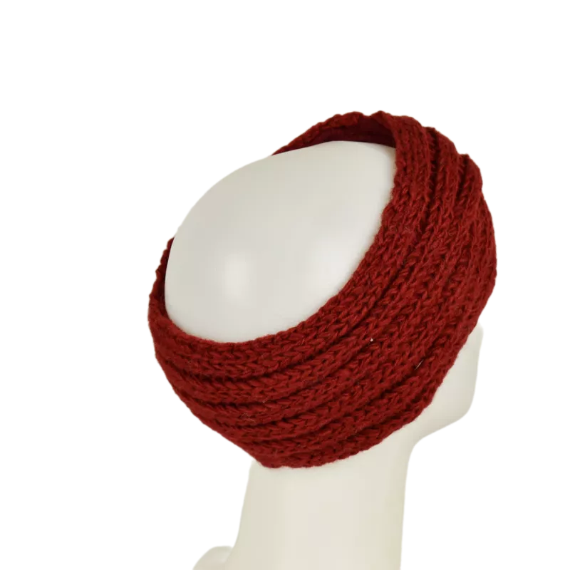 Bandeau Femme Sardi Laine Tricot Unie
