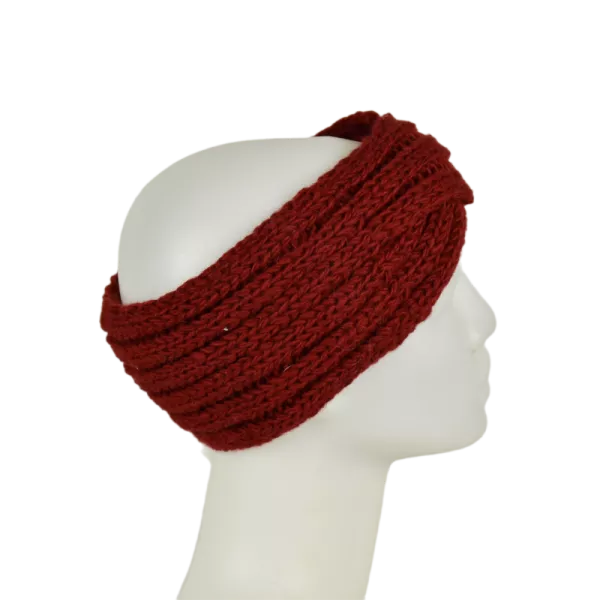 Bandeau Femme Sardi Laine Tricot Unie
