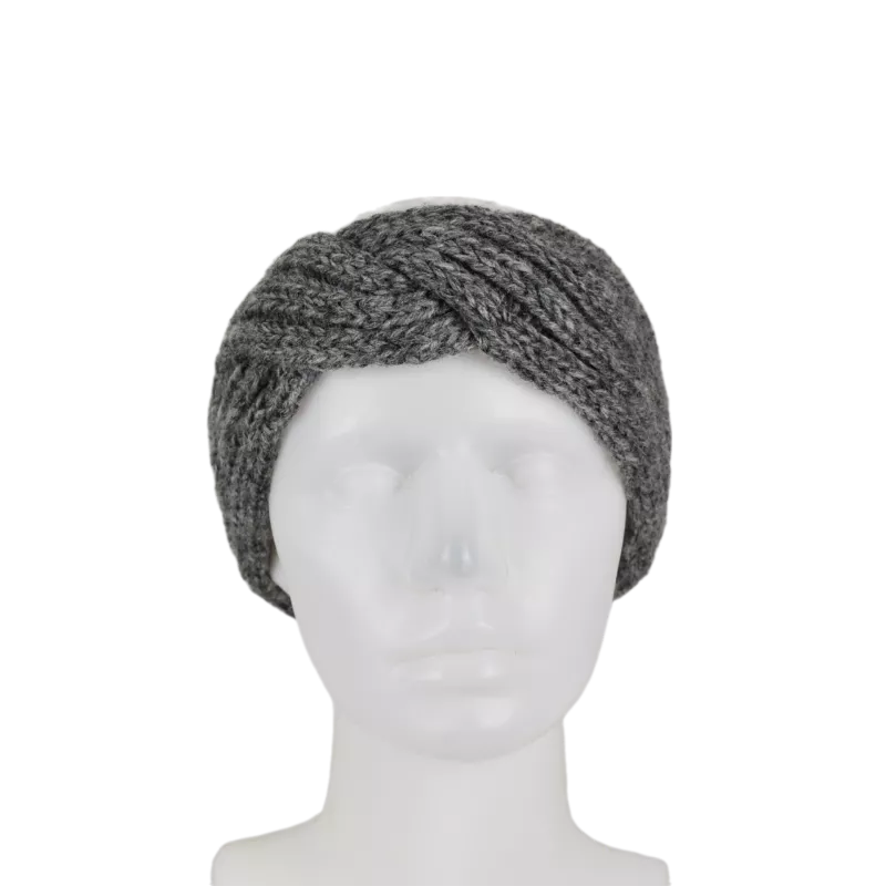Bandeau Femme Sardi Laine Tricot Unie