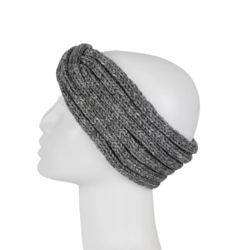 Bandeau Femme Sardi Laine Tricot Unie