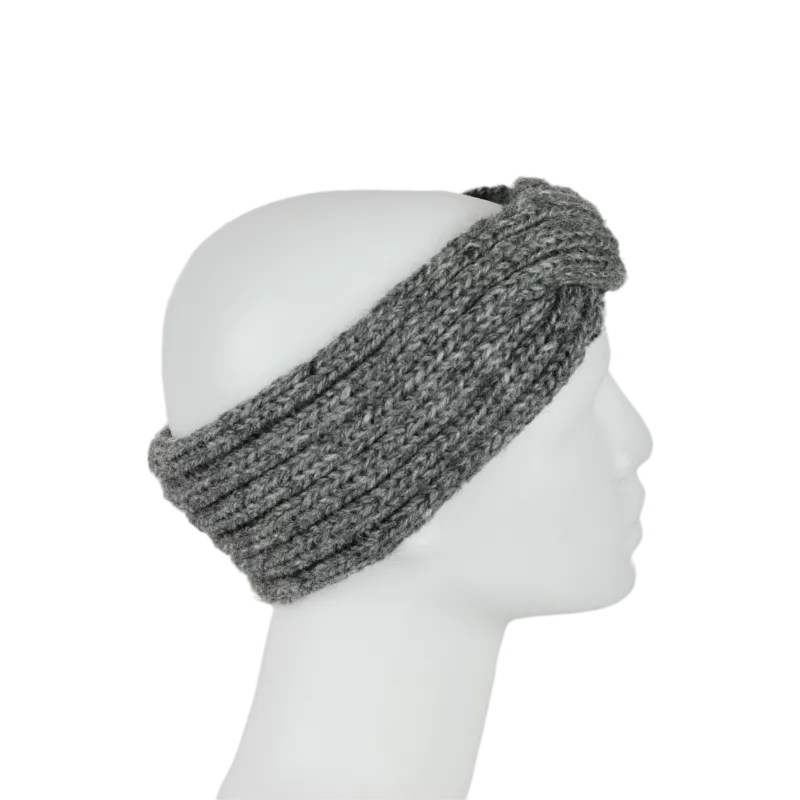 Bandeau Femme Sardi Laine Tricot Unie