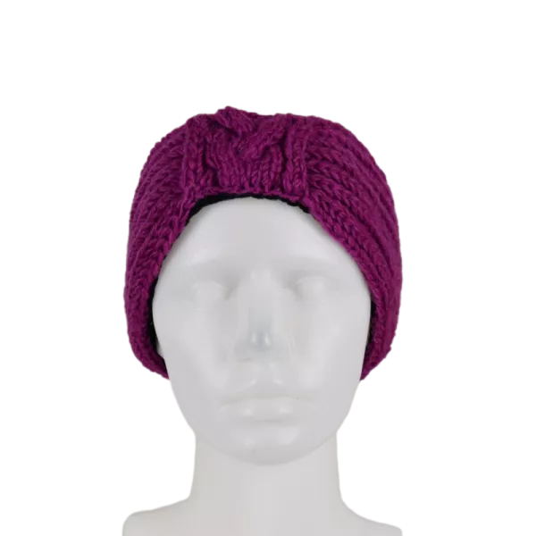 Bandeau Femme Gaun Tricot Laine Doublé Polaire