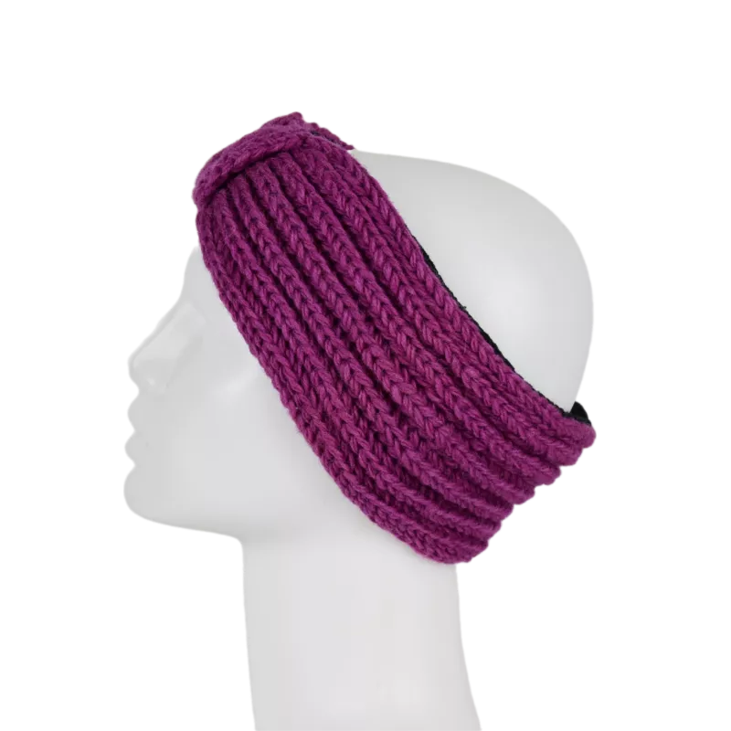 Bandeau Femme Gaun Tricot Laine Doublé Polaire