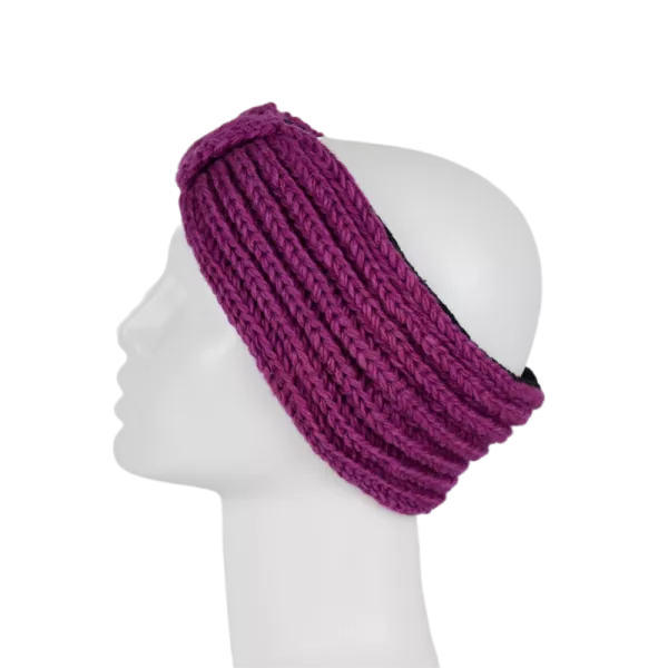 Bandeau Femme Gaun Tricot Laine Doublé Polaire