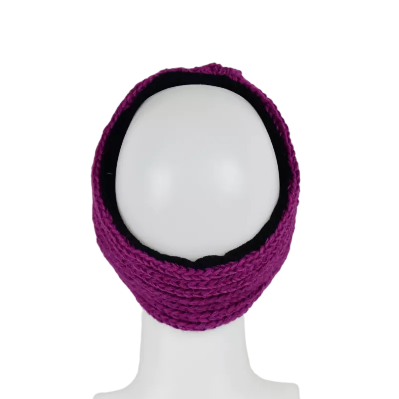 Bandeau Femme Gaun Tricot Laine Doublé Polaire