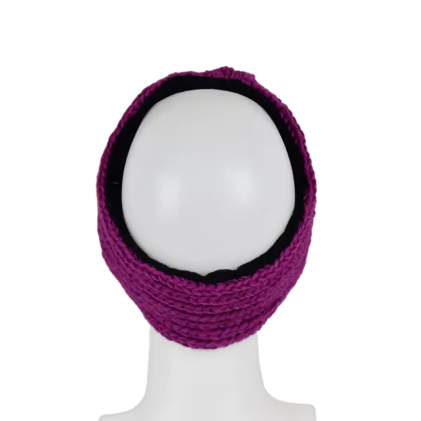 Bandeau Femme Gaun Tricot Laine Doublé Polaire