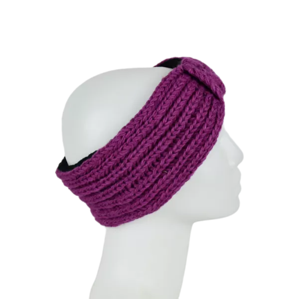 Bandeau Femme Gaun Tricot Laine Doublé Polaire