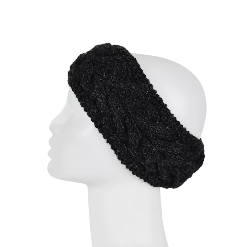 Bandeau Large Laine tricoté Ton Uni