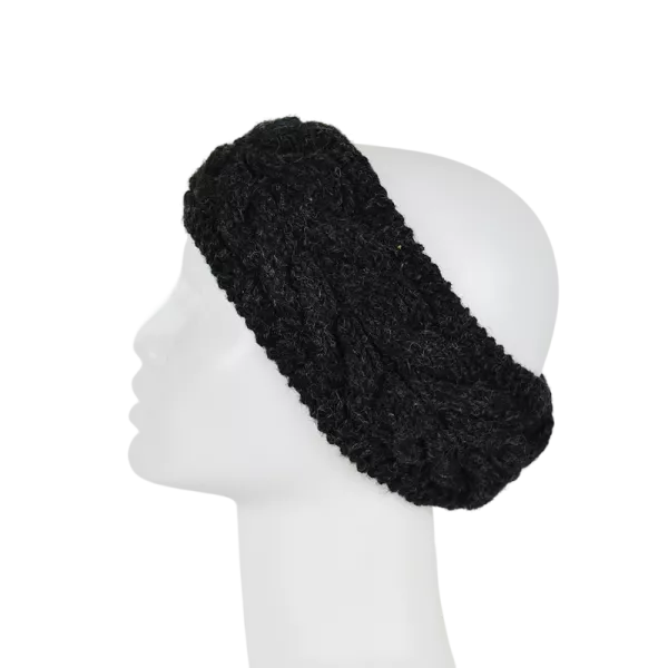 Bandeau Large Laine tricoté Ton Uni
