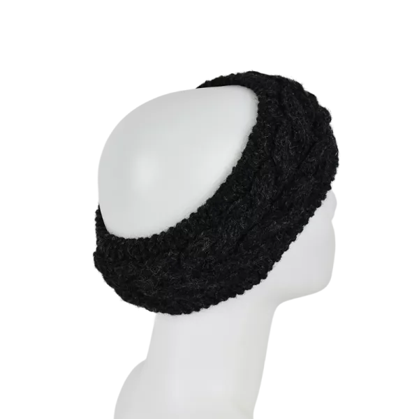 Bandeau Large Laine tricoté Ton Uni