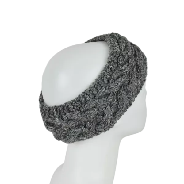 Bandeau Large Laine tricoté Ton Uni