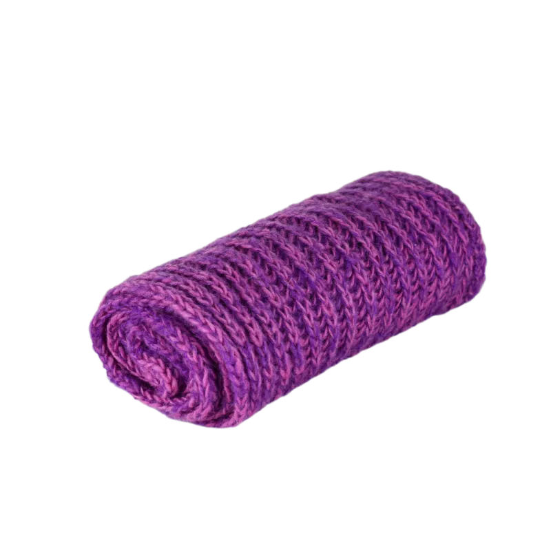 Écharpe Tube Laine et Mohair Ton Parme