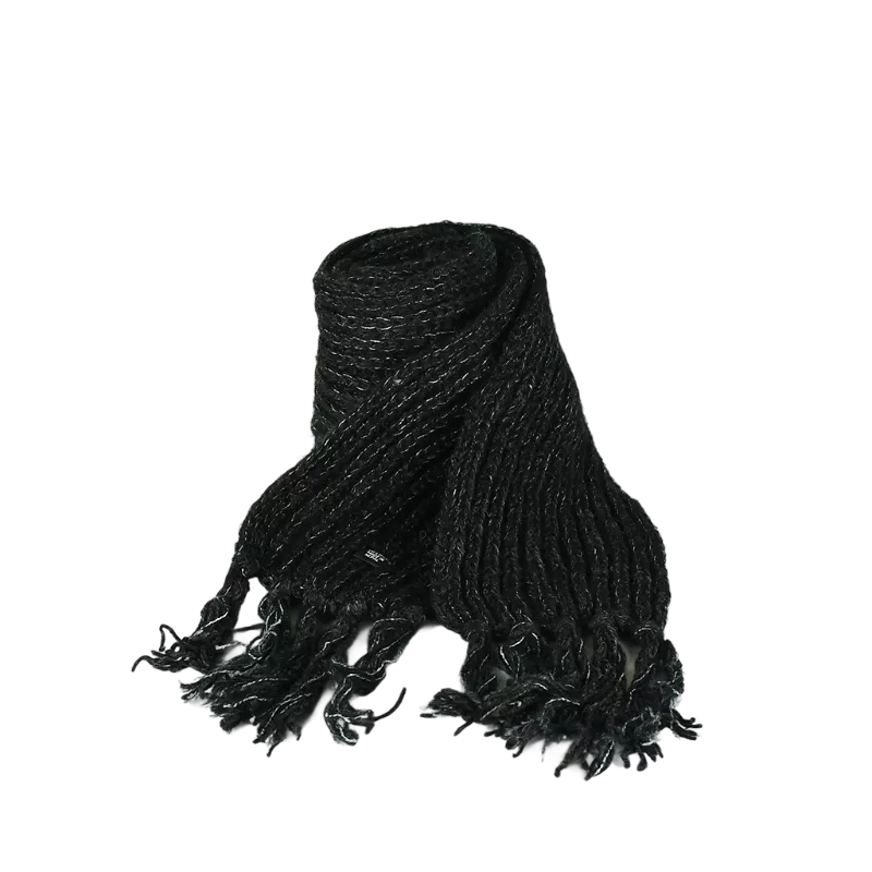 Écharpe en Laine Tricotée et Mohair Ton uni
