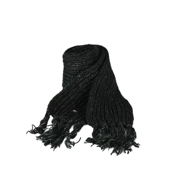 Écharpe en Laine Tricotée et Mohair Ton uni