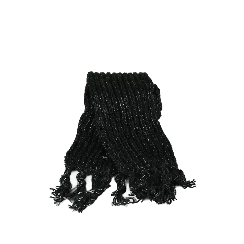 Écharpe en Laine Tricotée et Mohair Ton uni