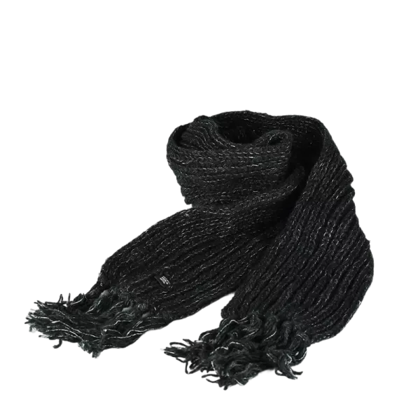 Écharpe en Laine Tricotée et Mohair Ton uni