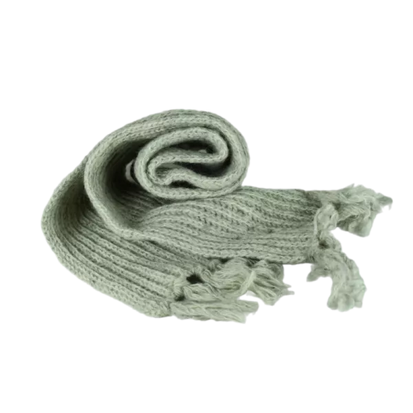 Écharpe en Laine Tricotée et Mohair Ton uni
