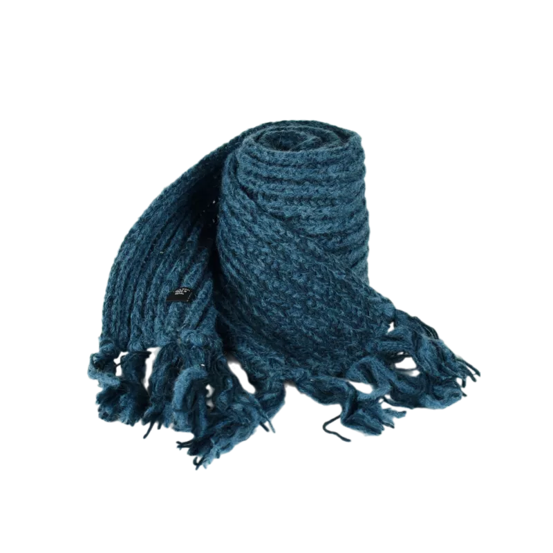 Écharpe en Laine Tricotée et Mohair Ton uni