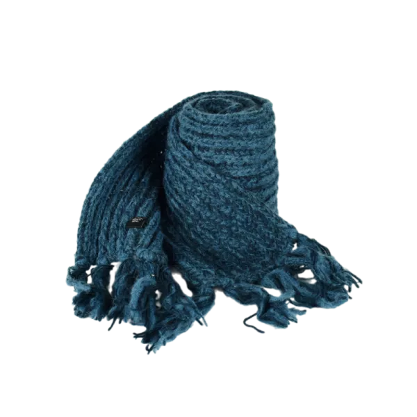 Écharpe en Laine Tricotée et Mohair Ton uni