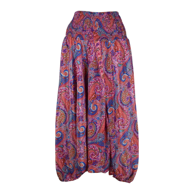 Sarouel 3 en 1 Mokh Imprimé Paisley Ton Rose