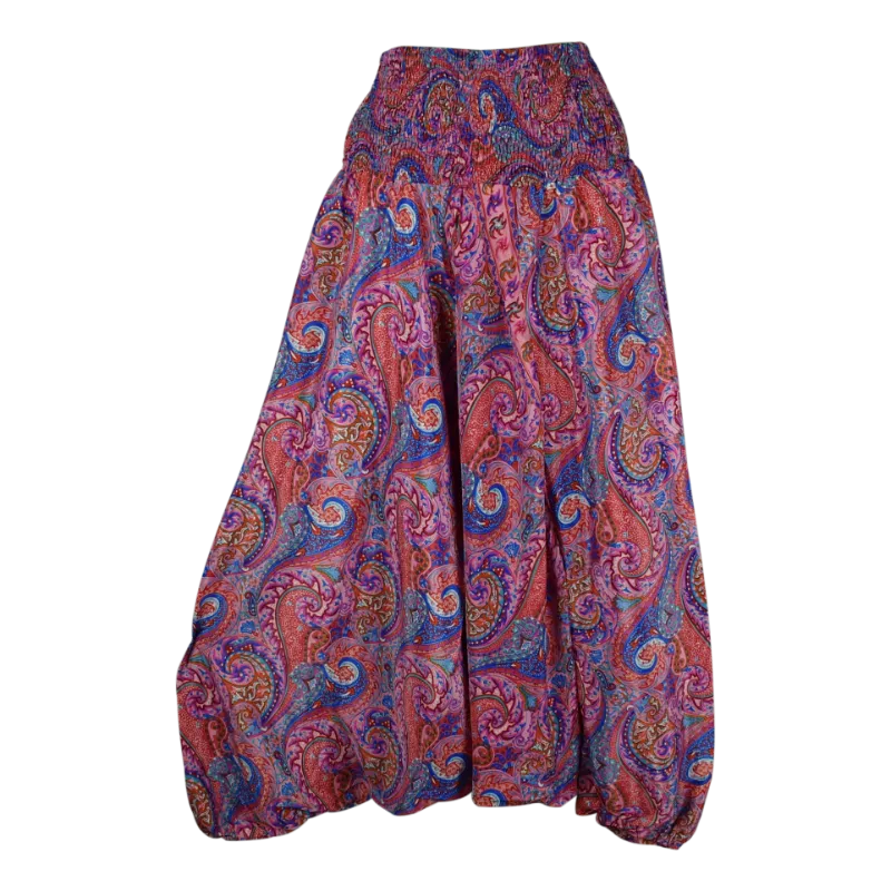 Sarouel 3 en 1 Mokh Imprimé Paisley Ton Rose