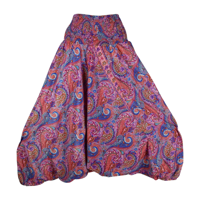 Sarouel 3 en 1 Mokh Imprimé Paisley Ton Rose