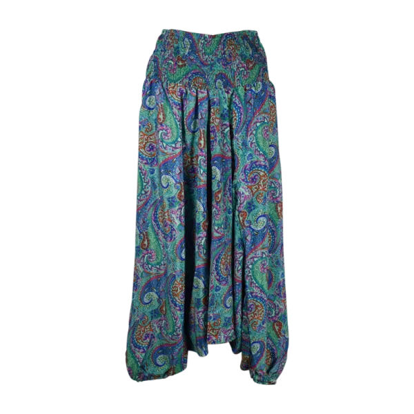 Sarouel 3 en 1 Mokh Imprimé Paisley Ton Vert
