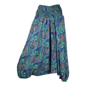 Sarouel 3 en 1 Mokh Imprimé Paisley Ton Vert