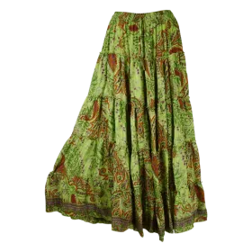 Jupe Longue à Volants Floral - C