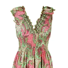 Robe Longue Kasola Imprimé Cachemire - C