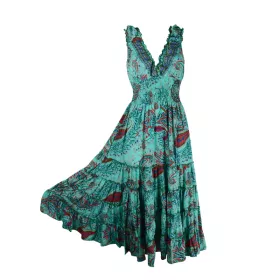 Robe Longue Palodi Imprimé Cachemire - F