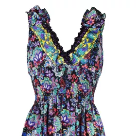 Robe Longue Adoli Imprimé Cachemire - F