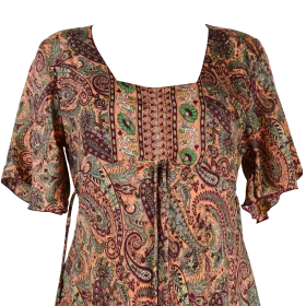 Robe Longue Mahali Petites Manches - D