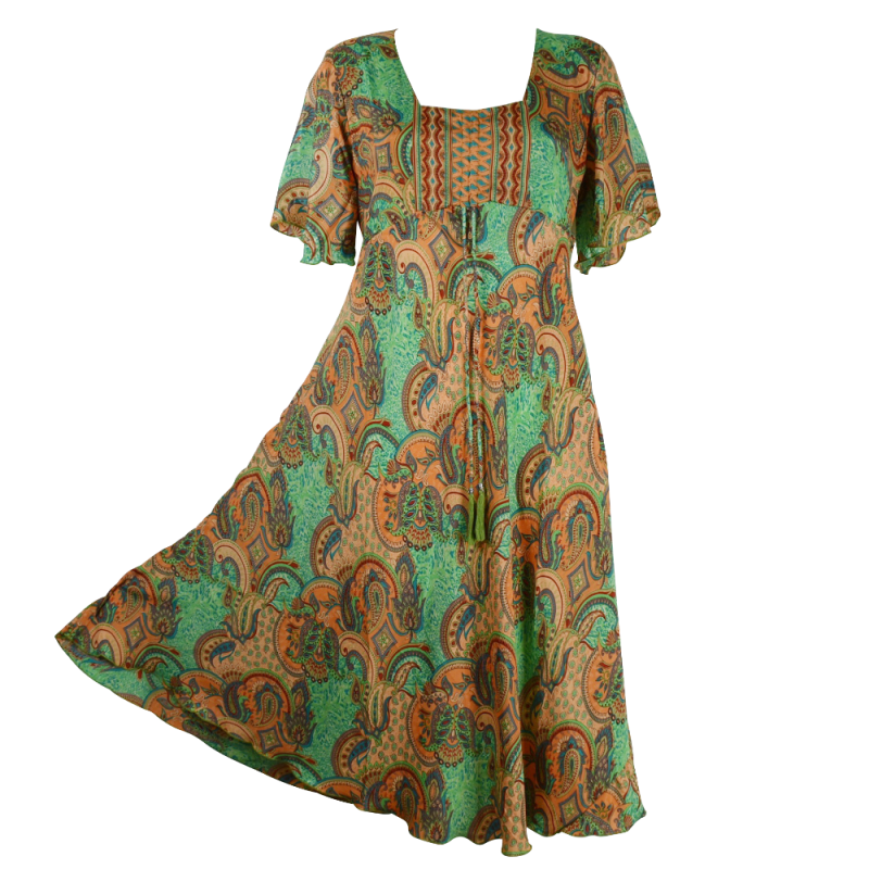 Robe Longue Giroli Petites Manches - E