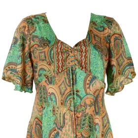 Robe Longue Giroli Petites Manches - E