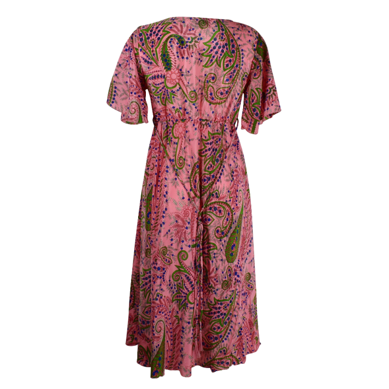 Robe Longue Mahali Petites Manches - F