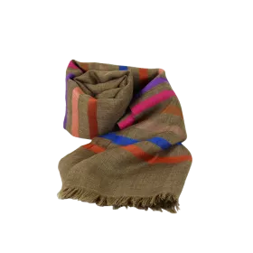 Écharpe Homme Pohar Liseré Soie Multicolore