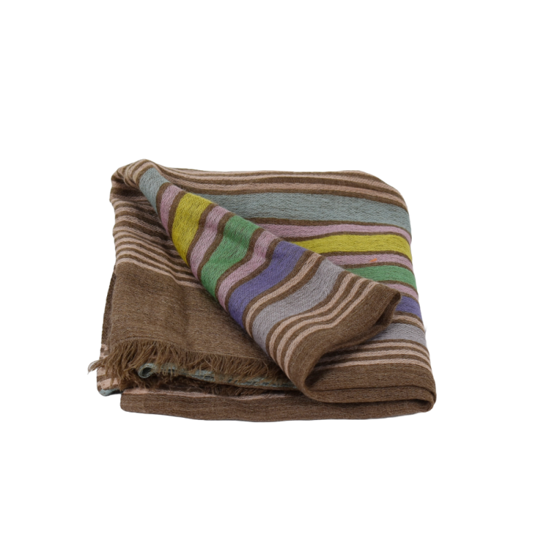 Écharpe Warur Fine Laine Rayures Multicolores