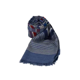 Écharpe Warur Fine Laine Rayures Multicolores