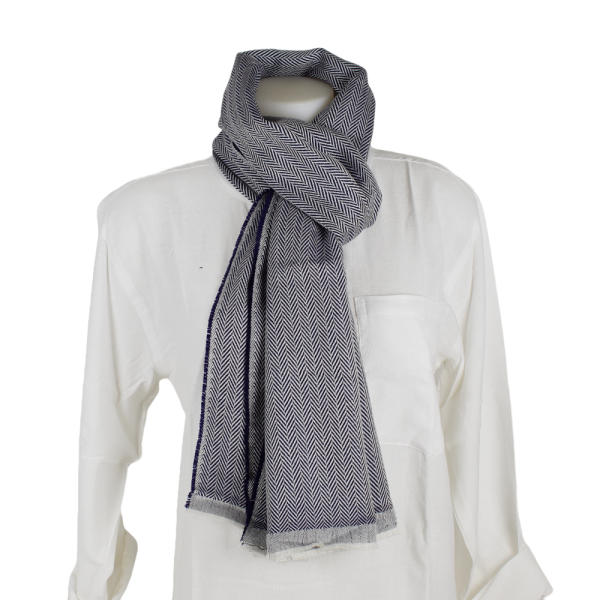 Écharpe Berdi Laine Motif Chevron