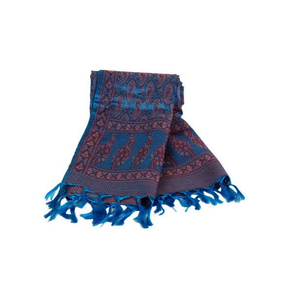 Echarpe Wadavi Laine et Soie Tramage Artisanal