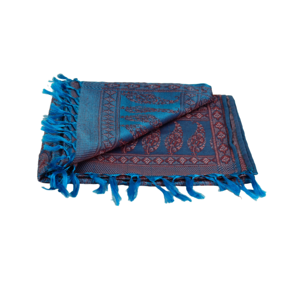 Echarpe Wadavi Laine et Soie Tramage Artisanal