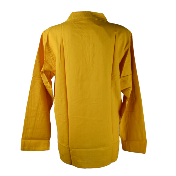 Chemise Homme Coton Khadi Orange Clair