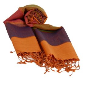 Écharpe Fine Pashmina et Soie Gopnar