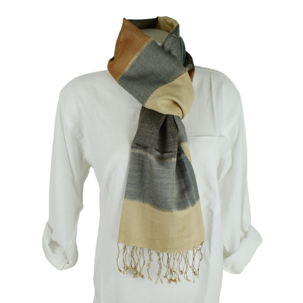 Écharpe Fine Pashmina et Soie Gopnar