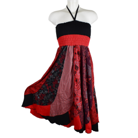 Jupe Imprimée Rouge Kadipur Coton Jersey