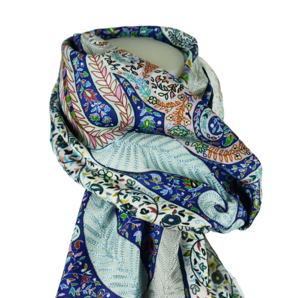 Écharpe Kongali Fine Broderie en Modal