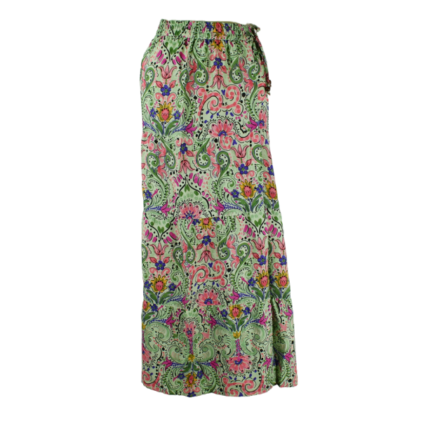 Pantalon Large Imprimé Kumchal Vert