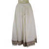 Pantalon Large Coton Slub Écru