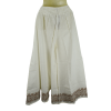 Pantalon Large Coton Slub Écru